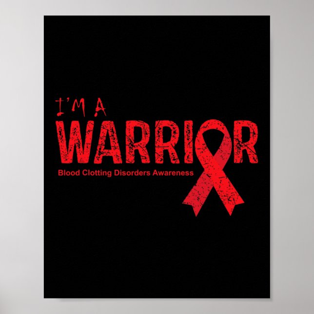 Póster Conciencia sobre el cáncer de sangre 2  (Frente)