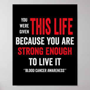 Póster Conciencia sobre el cáncer de sangre - Conciencia