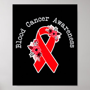 Póster Conciencia sobre el cáncer de sangre Dis de la san