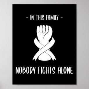 Póster Conciencia sobre el cáncer en esta familia, nadie
