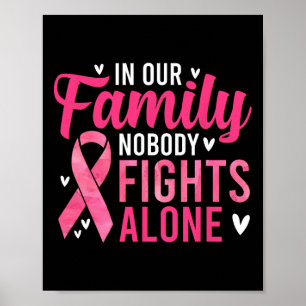 Póster Conciencia sobre el cáncer - En nuestra familia na