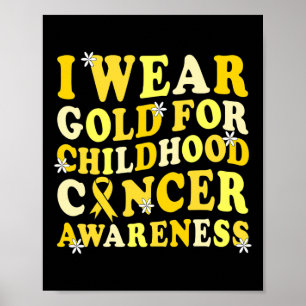 Póster Conciencia Sobre El Cáncer Infantil En Septiembre,
