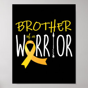 Póster Conciencia sobre el cáncer infantil Hermano de un 