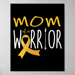 Póster Conciencia sobre el cáncer infantil madre de un gu