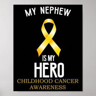 Póster Conciencia sobre el cáncer infantil Mi sobrino es