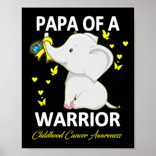 Póster Conciencia sobre el cáncer infantil Papa de un gue