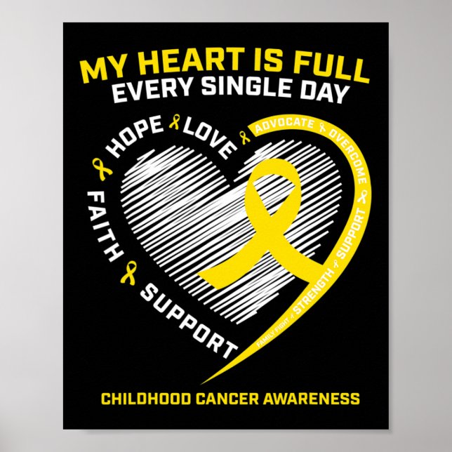 Póster Conciencia sobre el cáncer infantil pediátrico onc (Frente)