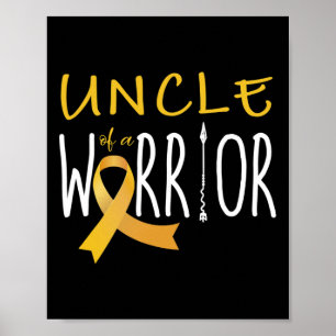 Póster Conciencia sobre el cáncer infantil Tío de un guer