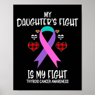 Póster Conciencia sobre el cáncer La lucha de mi hija es