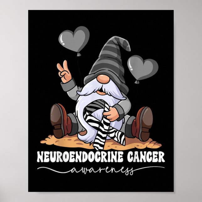 Póster Conciencia sobre el cáncer neuroendocrino (Frente)