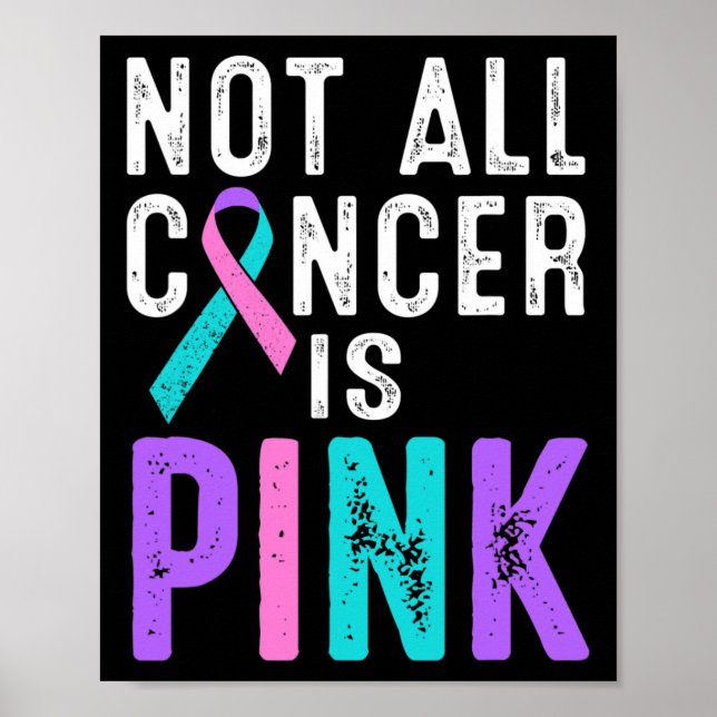 Póster Conciencia sobre el cáncer No todo el cáncer es pe (Frente)