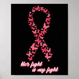 Póster Conciencia sobre el cáncer: su lucha es mi lucha c
