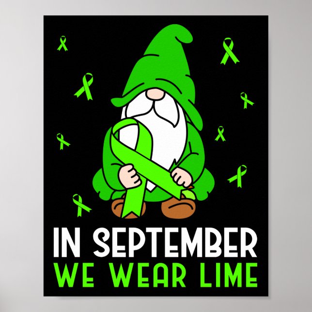 Póster Conciencia Sobre El Linfoma En Septiembre Usamos L (Frente)