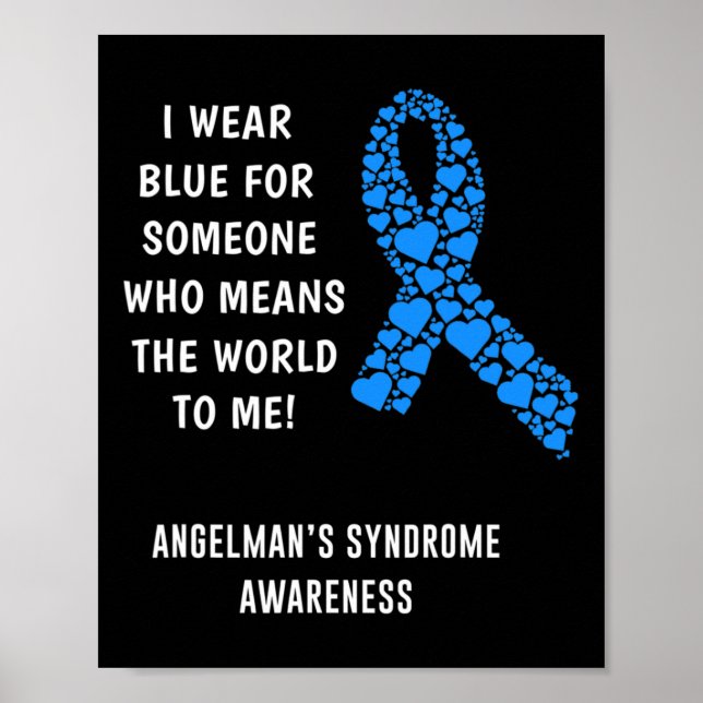 Póster Conciencia sobre el síndrome de Angelman (Frente)