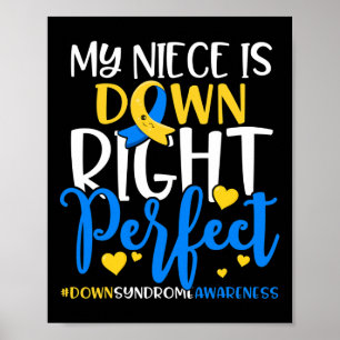Póster Conciencia sobre el síndrome de Down Mi sobrina es