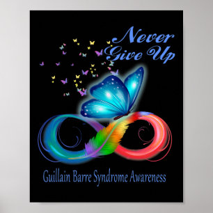 Póster Conciencia sobre el síndrome de mariposa guillain