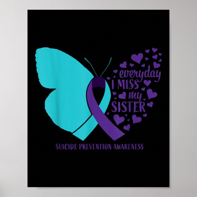 Póster Conciencia sobre el Suicidio Hermana Memoria Amoro (Frente)