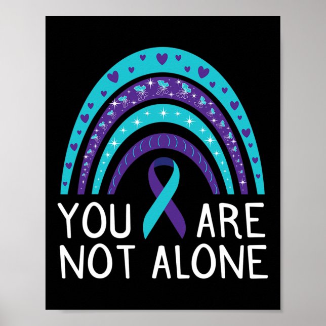 Póster Conciencia sobre el suicidio Salud mental (Frente)