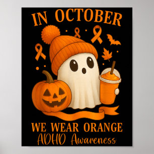 Póster Conciencia sobre el TDAH en octubre llevamos naran