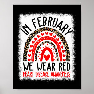 Póster Conciencia sobre enfermedades del corazón en febre