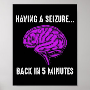 Póster Conciencia sobre epilepsia teniendo crisis guerrer