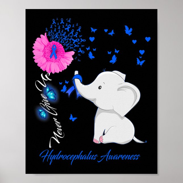 Póster Conciencia sobre hidrocefalia - Cinta de hidrocefa (Frente)