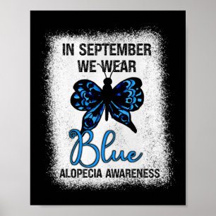 Póster Conciencia Sobre La Alopecia En Septiembre Usamos