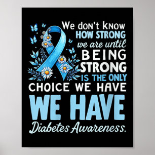 Póster Conciencia sobre la diabetes de las mujeres no sab