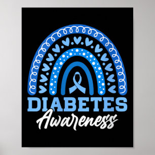Póster Conciencia sobre la diabetes de las mujeres V-neck