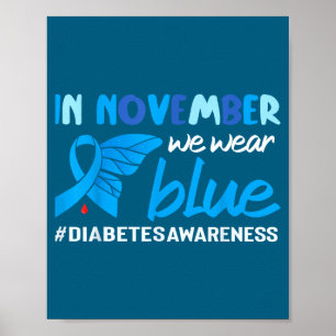 Póster Conciencia sobre la Diabetes en Noviembre Nosotros
