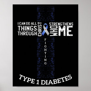 Póster Conciencia sobre la diabetes Guerrero diabético re