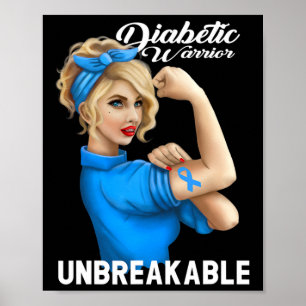 Póster Conciencia sobre la diabetes Guerrero Insulina Dia