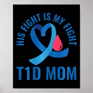 Póster Conciencia sobre la diabetes Su lucha es mi madre