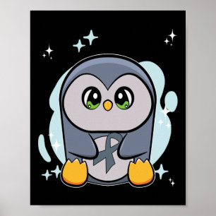 Póster Conciencia sobre la dislexia en el mundo pingüino