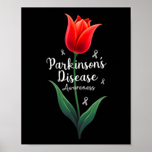 Póster Conciencia sobre la enfermedad de Parkinson Tulip 