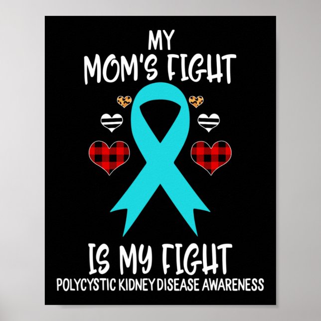 Póster Conciencia sobre la enfermedad renal La lucha de m (Frente)