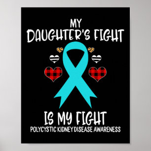 Póster Conciencia sobre la enfermedad renal Mi hija lucha