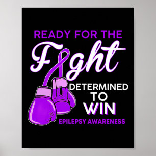 Póster Conciencia sobre la epilepsia de la lucha mariposa