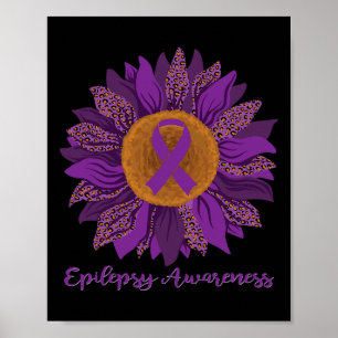 Póster Conciencia sobre la epilepsia del girasol - Cinta 