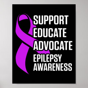 Póster Conciencia sobre la epilepsia Educar Guerrero epil