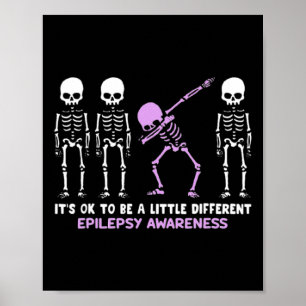 Póster Conciencia sobre la epilepsia Está bien ser un poc