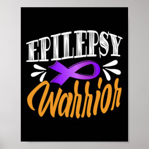 Póster Conciencia sobre la epilepsia lucha Usa Guerrero e