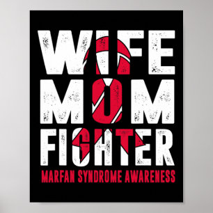 Póster Conciencia sobre la esposa mamá luchadora contra e