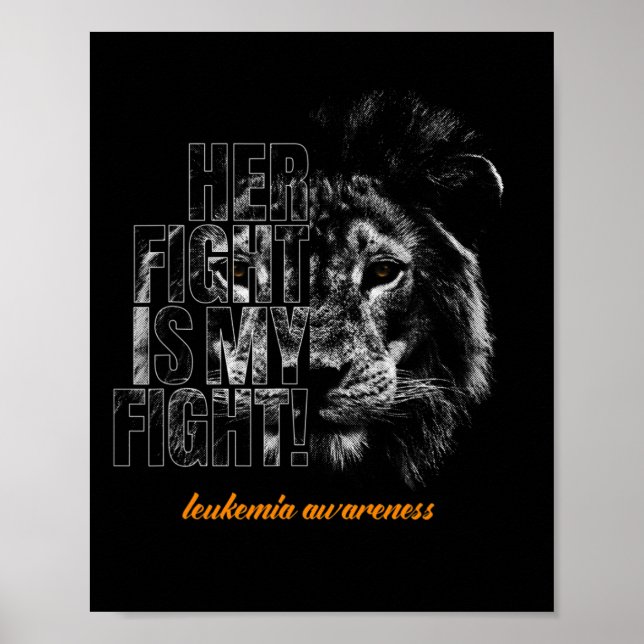 Póster Conciencia sobre la leucemia (Frente)