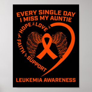 Póster Conciencia sobre la leucemia cardíaca de la cinta 