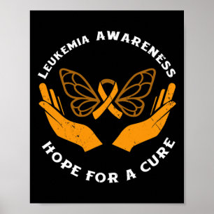 Póster Conciencia Sobre La Leucemia Esperanza De Cáncer D