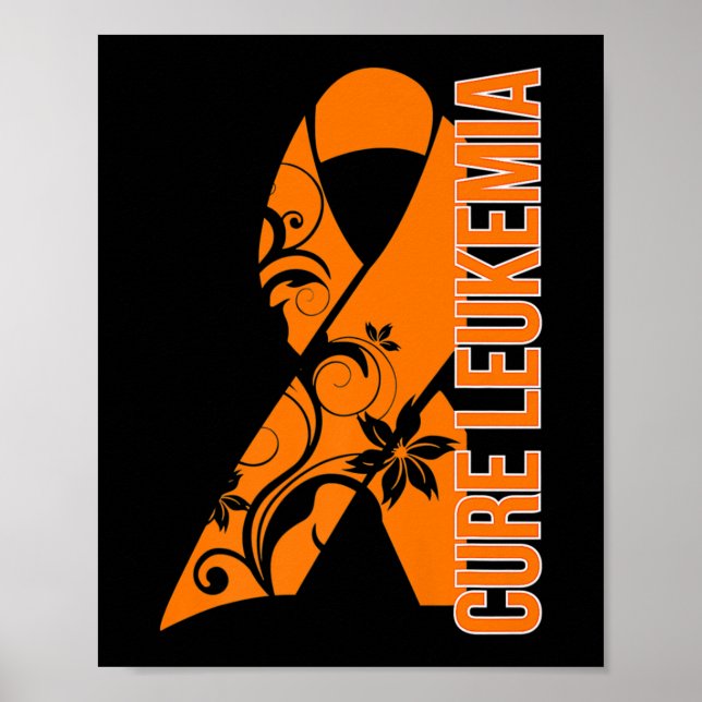Póster Conciencia sobre la leucemia. Mes de sensibilizaci (Frente)