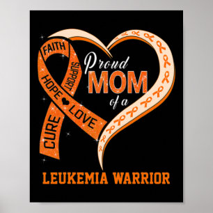 Póster Conciencia Sobre La Leucemia Orgullosa Mamá De Un 