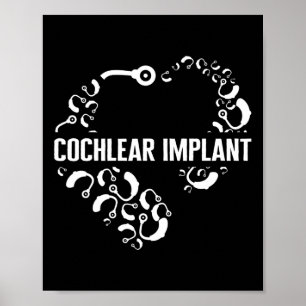 Póster Conciencia sobre la pérdida auditiva Implante cocl