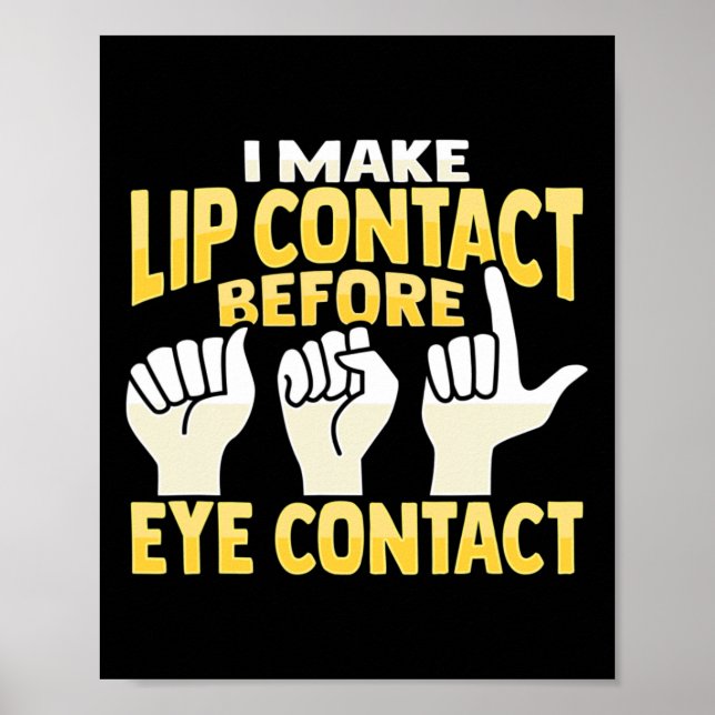 Póster Conciencia sobre la pérdida de audición sorda de g (Frente)